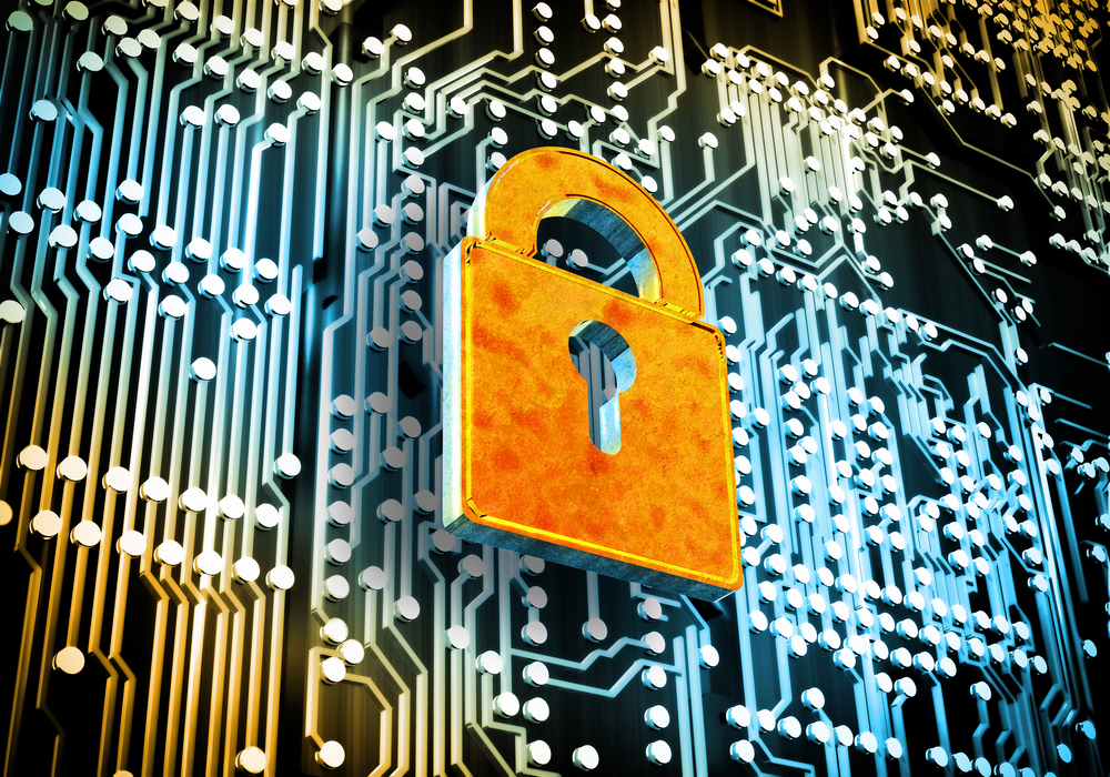 Conceptual image of micro circuit. Security concept Conceptual image of micro circuit. Security concept